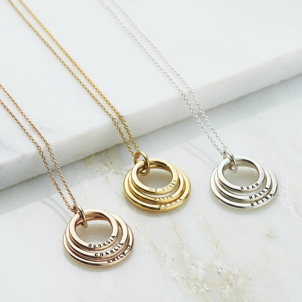 Ruby and Gold Branch Circle Necklace - Small | Claire Hill Designs