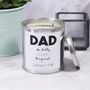 First Father's Day Paint Pot Scented Candle For Dad, thumbnail 1 of 10