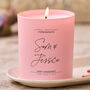 Pink Personalised Valentine's Candle, thumbnail 1 of 3