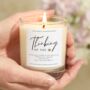Thinking Of You Personalised Sympathy Candle Gift, thumbnail 1 of 8