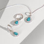 December Birthstone Turquoise Sterling Silver Necklace, thumbnail 4 of 12