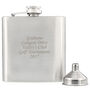 Personalised Engraved Message Stainless Steel Hip Flask, thumbnail 6 of 7