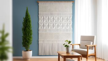 Large Natural Macrame Wall Hanging 'Sephina', 4 of 9