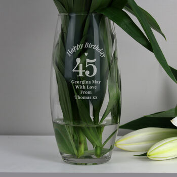 Personalised 50th Birthday Vase Gift, 2 of 2