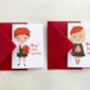 Personalised Little Boy Christmas Greetings Card, thumbnail 7 of 7