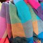 Super Soft Colour Block Scarf In Blue And Purple, thumbnail 3 of 5