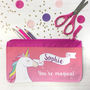 Personalised Unicorn Pencil Case, thumbnail 1 of 12