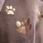 Pawprint Personalised Initial Scarf, thumbnail 7 of 12