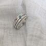 Personalised Silver And Turquoise Spinner Ring, thumbnail 6 of 10