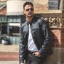Luxury Leather Sheepskin Biker Black Jacket, thumbnail 1 of 6