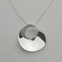 Scandinavian Style Sculptural Sterling Silver Necklace, thumbnail 2 of 3