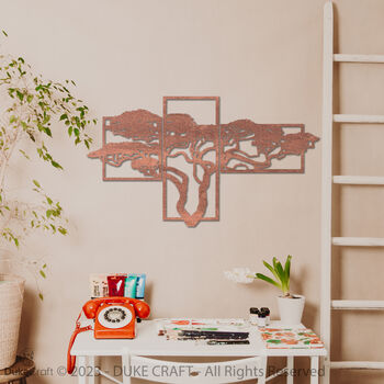 Minimalist Forest Scene Plywood Wall Artwork, 2 of 7