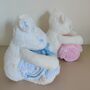 Personalised Hippo Plush Toy With Folded Baby Blanket, thumbnail 2 of 5