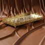 Dory Sculptural Gold Tray With Mirrored Base, thumbnail 1 of 3