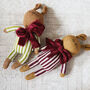 Personalised Handmade Bunny For Baby's First Christmas, thumbnail 4 of 6