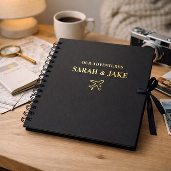 Personalised Travel Scrapbook Album Anniversary Gifts, Holiday Photo Book, 6 of 11
