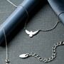 Sterling Silver Falcon Necklace, thumbnail 4 of 5