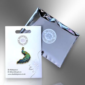 Choose Your Colour – Peacock Enamel Pin, 9 of 12