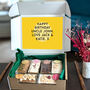 Personalised Any Text Six Mini Loaf Cakes Gift Box, thumbnail 1 of 6