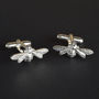 Bee Cufflinks, English Pewter And Silver Gifts For Men, thumbnail 2 of 9