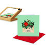 Christmas Wishes Floral Envelope Pack Of 10 Cards, thumbnail 3 of 3