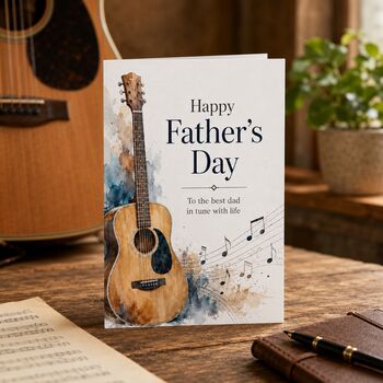 Father’s Day Guitar Card, 4 of 6