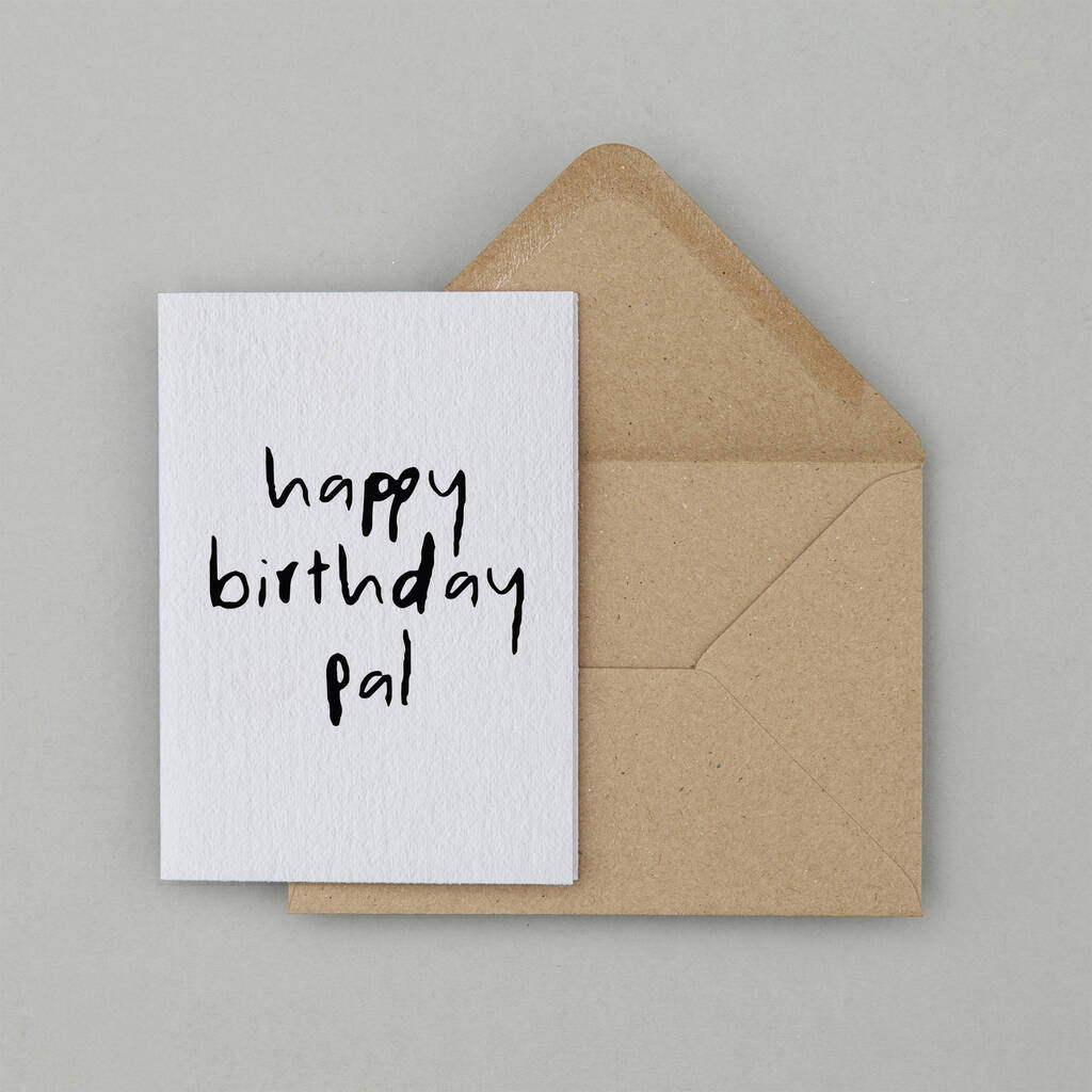 Happy Birthday Pal Scottish Birthday Card