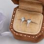 Sterling Silver Extra Tiny Key Stud Earrings, thumbnail 1 of 11