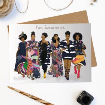 I Am, We Are Greeting Card, Sisterhood Greeting Card, 3 of 3