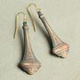 Art Nouveau Grecian Goblet Earrings, thumbnail 1 of 8