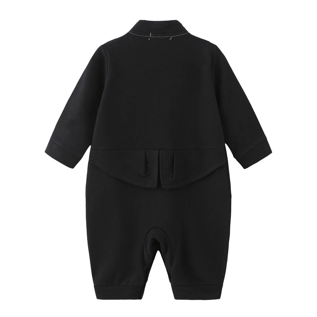 Baby Boy Baptism Wedding 1pc Tuxedo With Hat By Baby Magic Dress