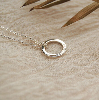 Women's Personalised Circle Pendant Necklace, 5 of 7