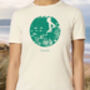 Organic Womens Wild Swimming T Shirt, thumbnail 2 of 3