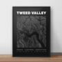 Tweed Valley Forest Park Contours Art Print, thumbnail 1 of 6