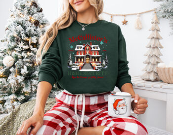 Mc Callister's Home Security Christmas Sweatshirt, 3 of 11