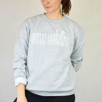 'Gym Bunny' Ladies Jumper Sweatshirt, 3 of 7
