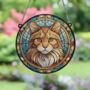 Ginger Cat Stained Glass Effect Suncatcher, thumbnail 3 of 6