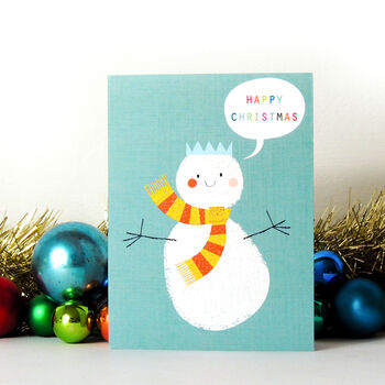 Mini Christmas Snowman Card, 4 of 5