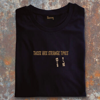 Gift For Musicians Strange Times Statement Shirt, 2 of 2