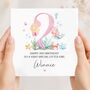 Mermaid 5th Birthday Card, Any Age, Pink Birthday Card For Daughter, Granddaughter, thumbnail 4 of 9