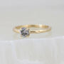 'Giselle' Salt And Pepper Diamond Engagement Ring, thumbnail 9 of 11