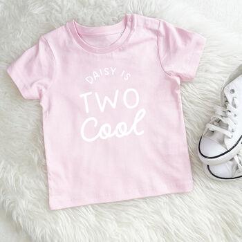 Two Cool Personalised Birthday T Shirt, 2 of 3