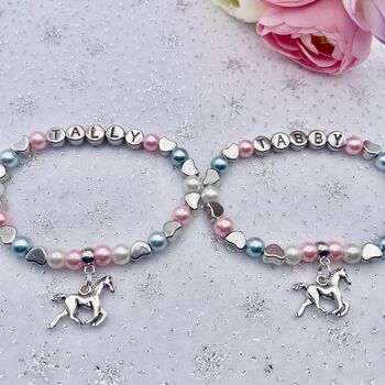 Personalised Horse Bracelet Or Unicorn Bracelet, 2 of 12