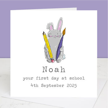 First Day Of School Wise Owl Card, 2 of 4