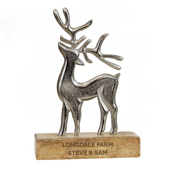 Personalised Stag Ornament, 6 of 7