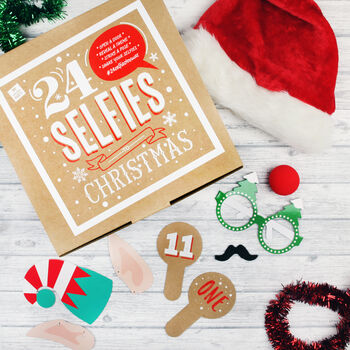 24 Selfies To Christmas Advent Calendar Box, 8 of 12