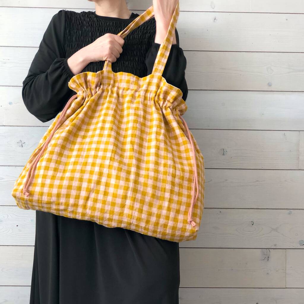 large linen tote