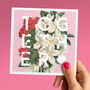 Together Floral Valentine's Card, thumbnail 1 of 2