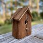 Set Of Two Barkwood Birdhouse Nest Boxes, thumbnail 5 of 6