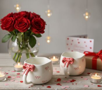 Pink Bow Valentine Coffee Cup, 3 of 3